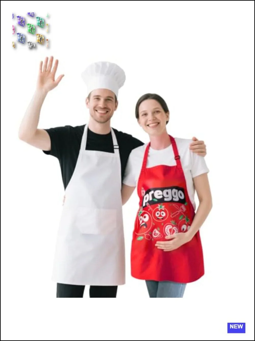 Halloween Maternity Apron Set Pregnant Chef Costume Preggo Tomato Baking
